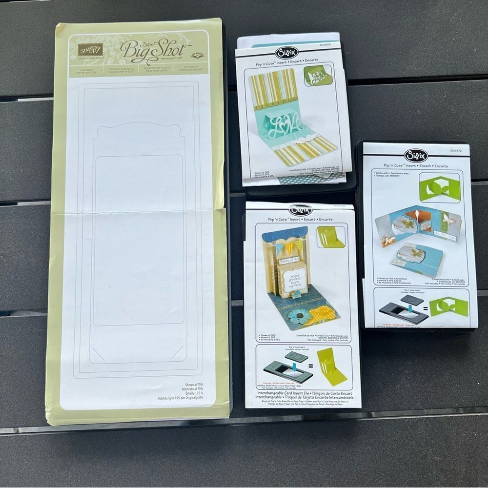 Stampin’Up Card Base Pop’N Cut Die plus 3 extra Pop’N Cute inserts